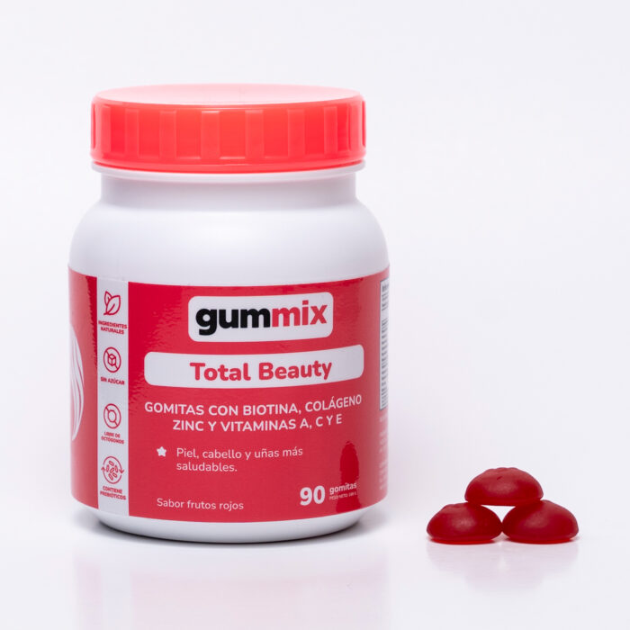 Total Beauty x 90 unidades (Gomitas cabello, piel & uñas fuertes)