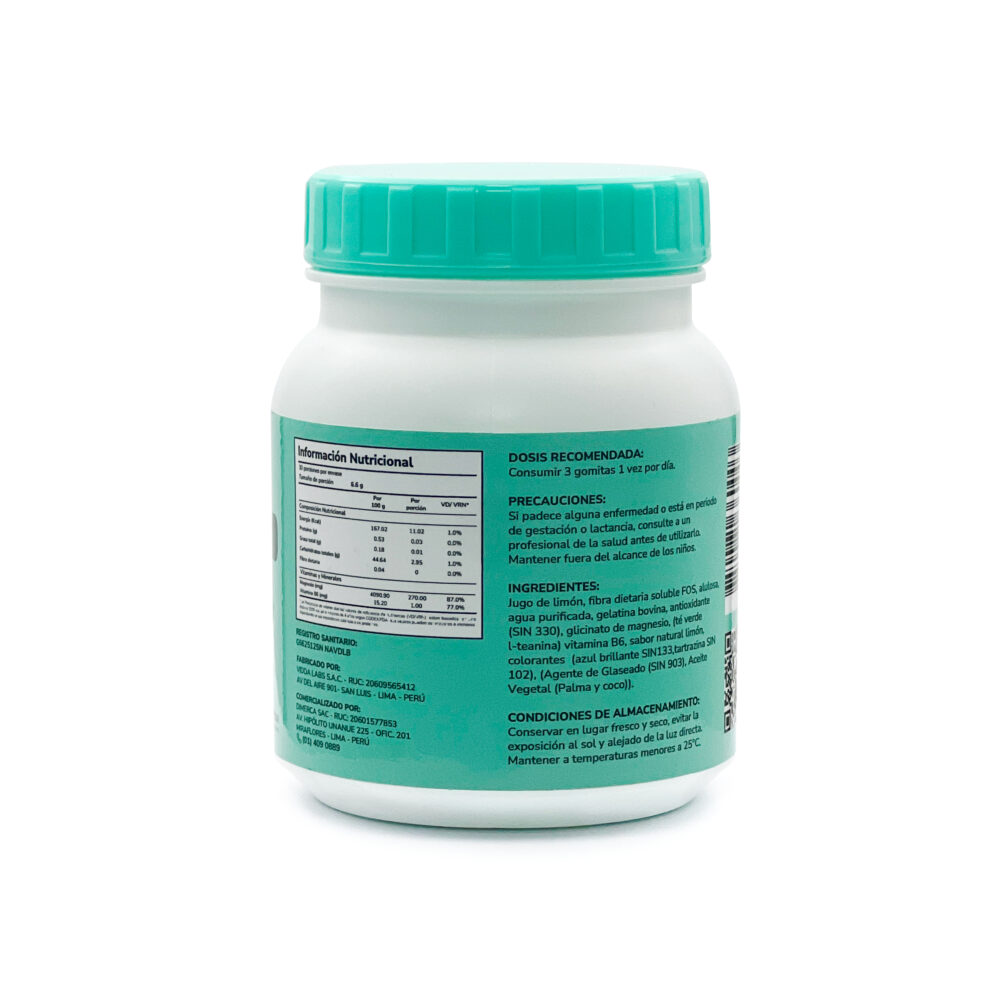 Relax x 90 unidades (Gomitas glicinato de magnesio, L-Teanina & vitamina B6) - Imagen 4