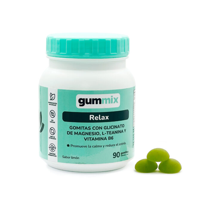 Relax x 90 unidades (Gomitas glicinato de magnesio, L-Teanina & vitamina B6)